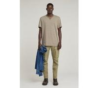 G-Star Nifous Stripe R T Ensis Green/dk Brick Stripe Taille: M | T-shirts Basiques Outlet | Homme | Vert