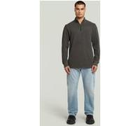 G-star Overdyed Half Zip Tweeter Long Sleeve T-shirt Gris M Homme