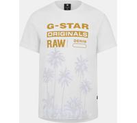G-Star Homme T-Shirt Palm Originals, Blanc (white D24681-336-110), S