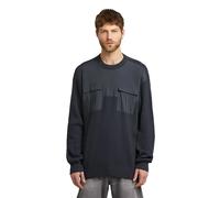 G-Star RAW Pull en maille Woven Mix Bleu foncé XXL