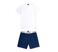 G-STAR Pyjama court bleu / bleu foncé / blanc, Taille L