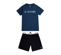 G-STAR Pyjama court bleu foncé / noir / blanc, Taille M