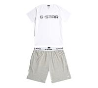 G-STAR Pyjama court gris / noir / blanc, Taille XXL
