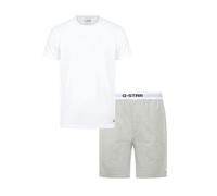 G-STAR Pyjama court 'Slate' gris / noir / blanc, Taille L