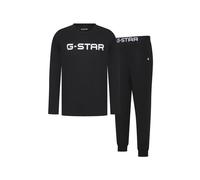 G-STAR Pyjama long 'Stone' noir / blanc, Taille M