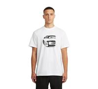 G-Star Raw C.V. G Icon GR r t T-Shirt, White, M Men's