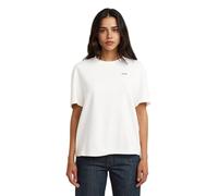 G-Star Raw C.V. Logo r t WMN T-Shirt, White, M Women's