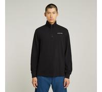 G-star Checquard Tweeter Half Zip Sweatshirt Noir L Homme