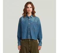 G-Star RAW Chemise Boxy Relaxed One-Pocket Bleu moyen XS