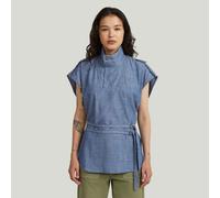 G-Star RAW Chemise Double Belted Bleu foncé XL