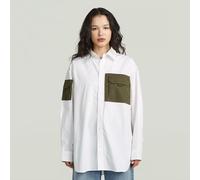 G-Star RAW Chemise Multipocket Long Sleeve Blanc S