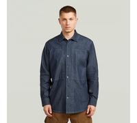 G-Star RAW Chemise Panelled Pocket Regular Bleu foncé S