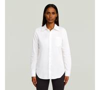 G-Star RAW Chemise Slim Poplin Long Sleeve Blanc L