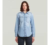 G-star Slim Western Long Sleeve Shirt Bleu M Femme