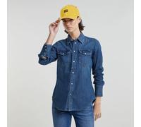 G-star Western Slim Fit Long Sleeve Shirt Bleu 2XS Femme
