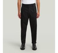 G-Star Men's Pleated Chino Relaxed Tapered, Size: 30/32, Color Black