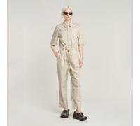 G-star Army Short Sleeve Jumpsuit Beige S Femme