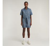 G-Star Femme Combinaison Easy Short , Bleu (faded blue mist D26056-D944-H134), XXS