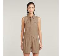 G-star Summer Sleeveless Romper Marron S Femme
