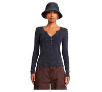 G-STAR RAW Deep V Henley Slim Top T-Shirt, Bleu (Osaka Blue GD D24656-c773-h193), XS Femmes