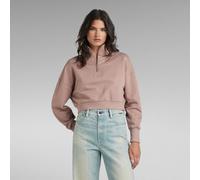 G-STAR RAW DENIM CROPPÉ 1/2 ZIP LOOSE SWEAT Femme Sweatshirt