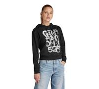 G-STAR RAW Graphic 3 Hooded Sweatshirt Sweat-Shirt à Capuche, Noir (DK Black D24758-7809-6484), M Femme