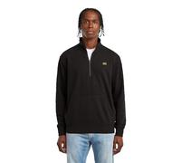 G-Star RAW Half Zip Sweatshirt Label Badge Maillot de survêtement, Noir (DK Black D26763-d566-6484), S Homme