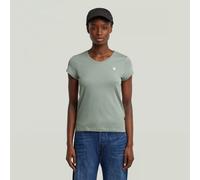 G-star Eyben Slim 2.0 Short Sleeve V Neck T-shirt Vert XL Femme