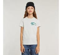 G-Star RAW Haut Slim Comic pour Filles Blanc 8