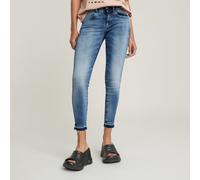 G-Star RAW Jean Lynn Mid Skinny Ripped Edge Ankle Bleu clair 31-32