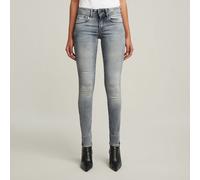 G-Star Femme Jean Lynn Mid Skinny, Gris (faded industrial grey D06746-9882-B336), 24W / 28L