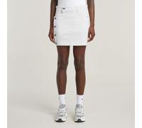 G-Star RAW Jupe Mini Button Through Blanc 27