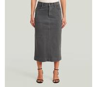 G-Star RAW Jupe Washed Midi Sweater Gris XS