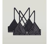 G-Star RAW Lot de 2 bralettes Mesh Triangle Noir S