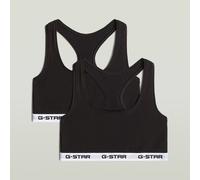 G-star D29409-01 Racerback Bralette Bra 2 Units Noir L Femme