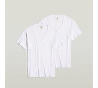 G-Star RAW Lot de 2 t-shirts Base V Blanc L