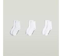 G-Star RAW Lot de 3 chaussettes Anklet Blanc 39-42