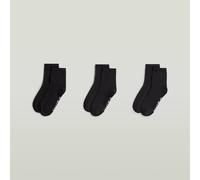 G-Star RAW Lot de 3 chaussettes Anklet Noir 39-42
