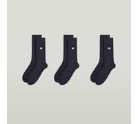 G-Star RAW Lot de 3 chaussettes Bleu foncé 44-47