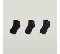 G-Star RAW Lot de 3 chaussettes Short Noir 44-47