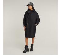 G-Star RAW Manteau Zip Cocoon Oversized Gris S