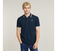 G-star Dunda Slim Stripe Short Sleeve Polo Bleu XL Homme