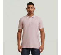 G-star Dunda Slim Stripe Short Sleeve Polo Rose S Homme