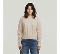 G-Star RAW Pull Big Cable Knit Blanc XL