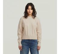 G-Star RAW Pull Big Cable Knit Blanc XS