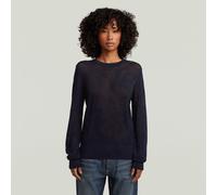 G-Star RAW Pull en maille Pointelle Bleu foncé S