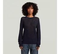 G-Star RAW Pull en maille Pointelle Bleu foncé XS