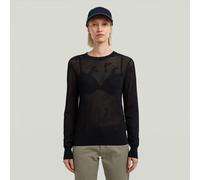 G-Star RAW Pull en maille Pointelle Noir S