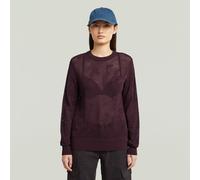 G-Star RAW Pull en maille Pointelle Rouge M