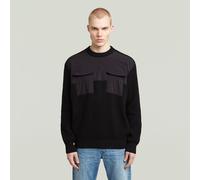 G-Star RAW Pull en maille Woven Mix Noir XXL